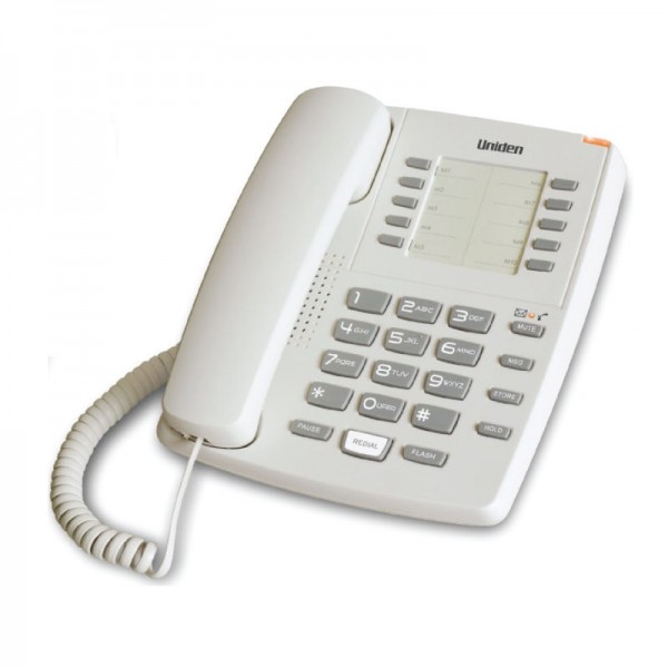 UNIDEN AS7201 Τηλέφωνο Επιτραπέζιο Λευκό 